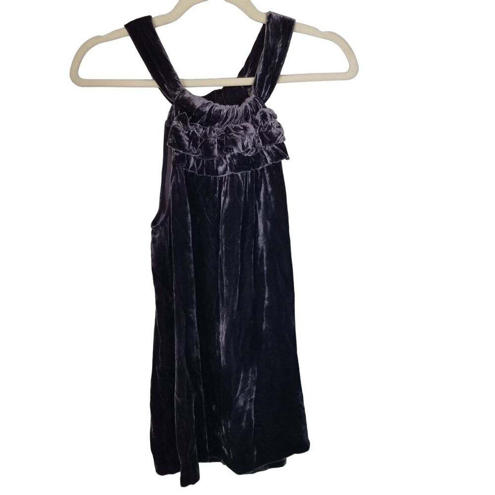 Sundance Womens Silk Blend Velvet Halter Tank Size S Whimsigoth Witchy Vamp Goth